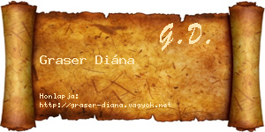 Graser Diána névjegykártya